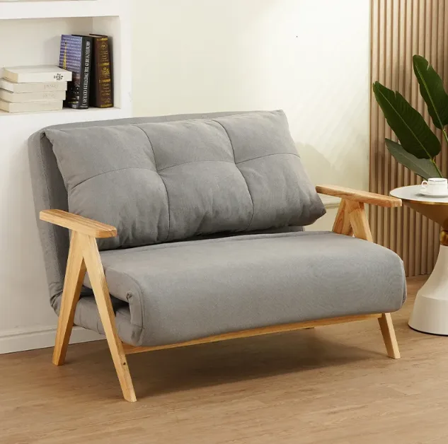Multi-Functional Foldable Solid Wood Sofa Bed & Guest Lounger